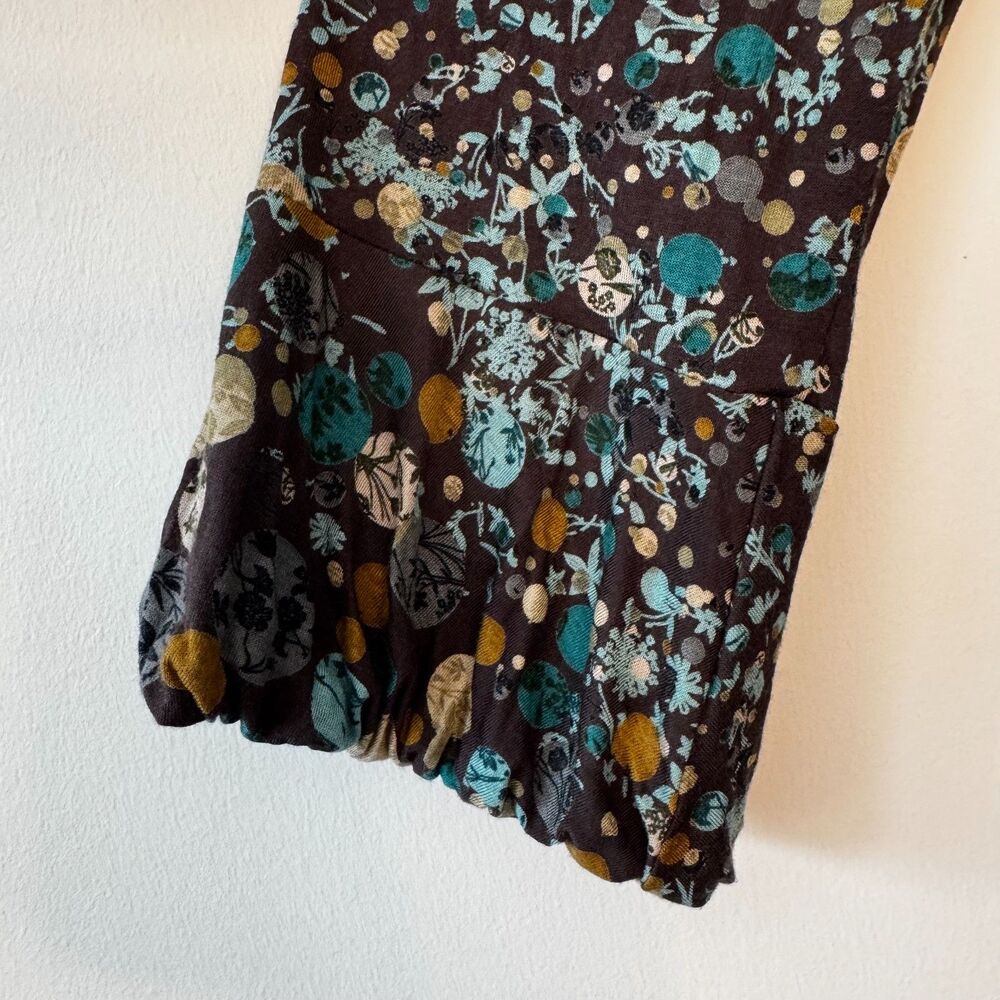 Toupy France Vintage Floral Polka Dotted 'Erica' Blouse Size Medium - Picture 3 of 5